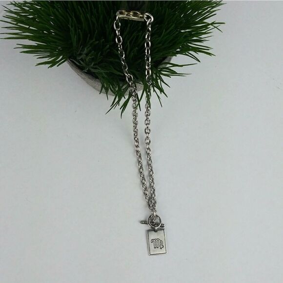 ♍Stainless steel Virgo zodiac necklace - Picture 1 of 4